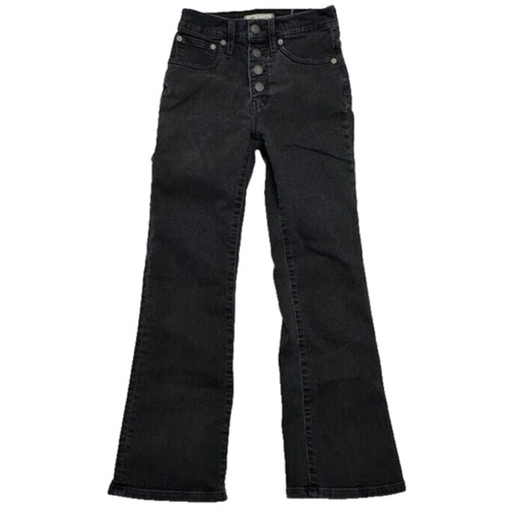 Madewell Cali Demi-Boot Womens Jeans Pants Size 24 bootcut Dark Gray 4 buttons